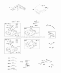 Controls Governor Spring Ignition Diagram and Parts List for 122232-0152-E8  Briggs and Stratton Engine